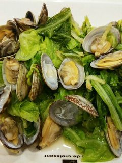 アサリ(浅蜊)とキャベツの蒸し煮&砂抜き-レシピのメイン写真