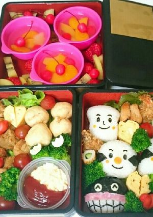 お花見 ピクニック アンパンマン弁当-レシピのメイン写真