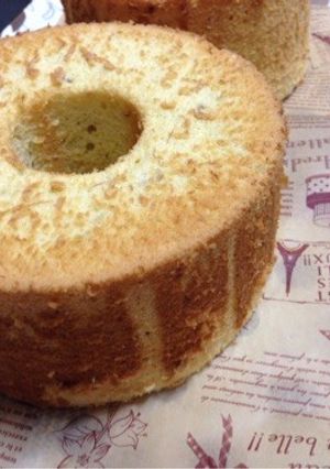 バナナシフォンケーキ17cm2台同時に-レシピのメイン写真