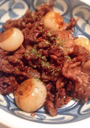 ペコロスと牛肉-レシピのメイン写真