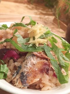 炊飯器で簡単!あじの炊き込みごはん☆☆-レシピのメイン写真