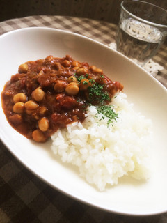 ひよこ豆とごぼうのトマトカレー-レシピのメイン写真