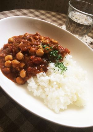 ひよこ豆とごぼうのトマトカレー-レシピのメイン写真