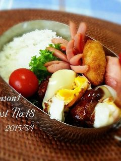 今日の高校生弁当20150501-レシピのメイン写真
