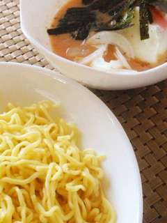 お手軽!マルちゃん正麺塩豆乳つけ麺-レシピのメイン写真