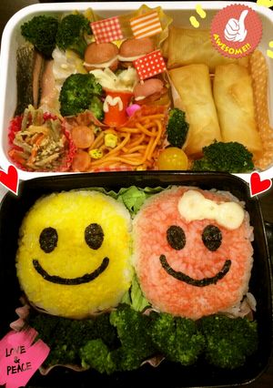☆ラブ&ピース☆アメリカン☆キャラ弁☆-レシピのメイン写真
