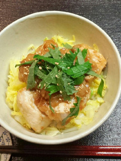 鳥の梅味噌丼-レシピのメイン写真