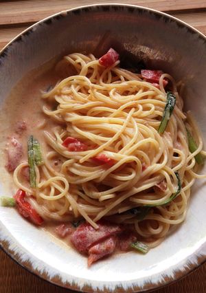 豆乳トマトパスタ-レシピのメイン写真