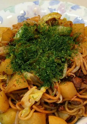 栃木名物じゃがいも入り焼きそば-レシピのメイン写真