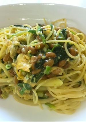 バランスいいかも！？納豆パスタ-レシピのメイン写真