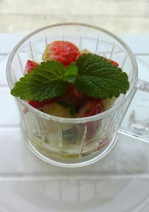いちごとほたてと新玉ねぎとセロリのマリネ-レシピのメイン写真