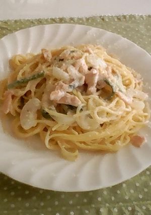 簡単☆ スモークサーモンのクリームパスタ-レシピのメイン写真