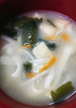 ふし麺の味噌汁-レシピのメイン写真