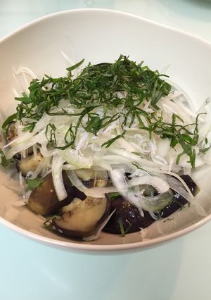 簡単、素揚げのなすサラダ-レシピのメイン写真