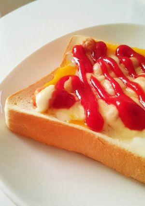 朝ごはん☆ウインナー卵チーズトースト-レシピのメイン写真