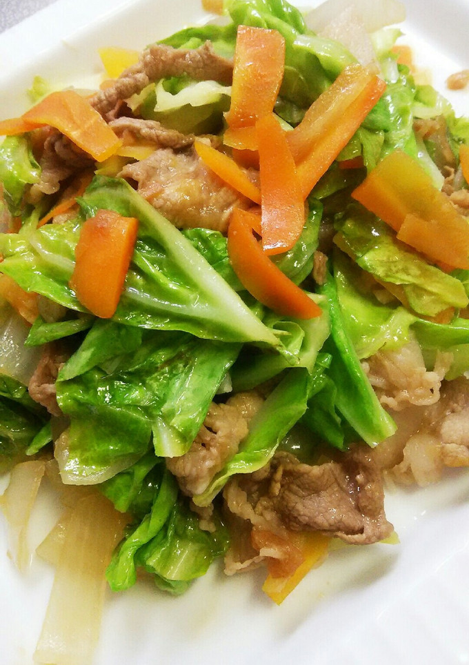 さっぱりと！キャベツと豚肉の梅ぽん炒め♪-レシピのメイン写真