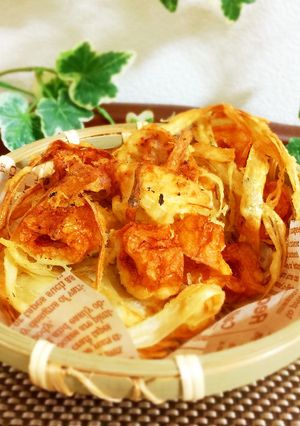 贅沢肉焼売で　簡単おしゃれかき揚げ-レシピのメイン写真