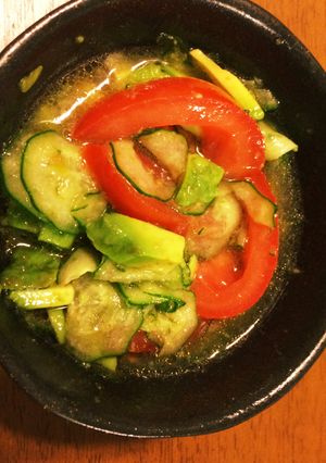 夏にぴったり 変わり種酢の物-レシピのメイン写真