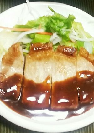 濃厚タレ絡むポークソテー☆*+-レシピのメイン写真