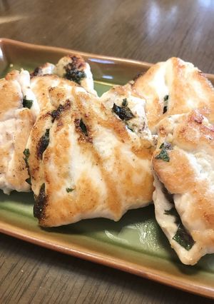 簡単☆ささみの梅しそはさみ焼き-レシピのメイン写真