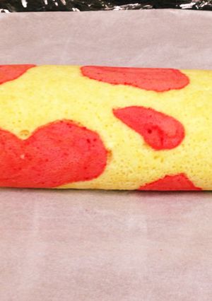 ロールケーキ〜ピンクの牛柄！？〜-レシピのメイン写真