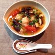 エビシューマイときのこ ピリ辛中華スープ