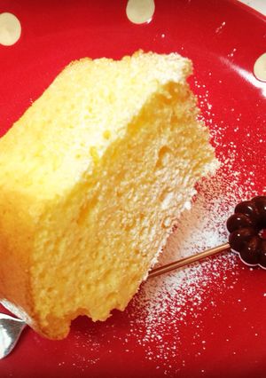 ホワイトチョコのミルキーシフォンケーキ-レシピのメイン写真