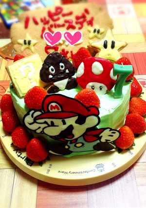 お誕生日ケーキ-レシピのメイン写真