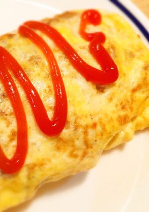 子ども喜ぶ♡野菜たっぷり挽き肉オムレツ-レシピのメイン写真
