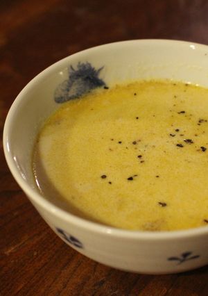 カレーのお鍋と牛乳だけで簡単スープ。-レシピのメイン写真