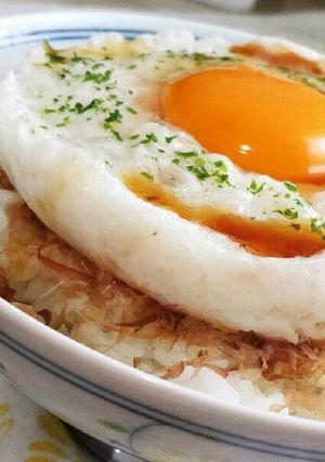 *♪チンする卵とろろの朝ごはん♪*-レシピのメイン写真