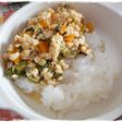 離乳食完了期 にんじんと小松菜の納豆丼