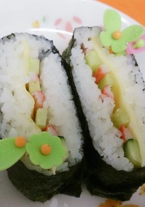 超簡単！酢飯で作るおにぎらず！-レシピのメイン写真