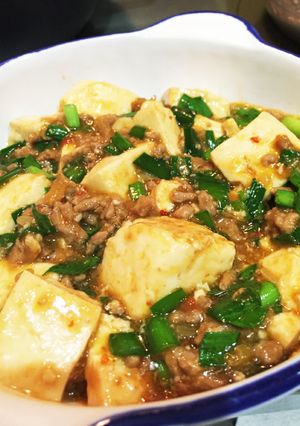 ニラ入り麻婆豆腐・大人用と子供用＊備忘録-レシピのメイン写真