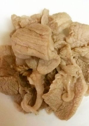 お弁当に！簡単、豚こまの梅酒煮-レシピのメイン写真
