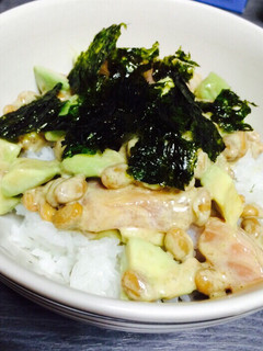 納豆アボカ丼-レシピのメイン写真