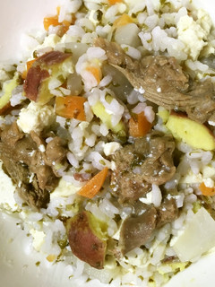 犬用 牛スジと豆腐の海苔入りおじや-レシピのメイン写真
