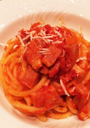 レンジで☆アマトリチャーナ トマトソース-レシピのメイン写真