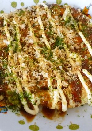 長芋とおから入りヘルシーお好み焼き♪-レシピのメイン写真