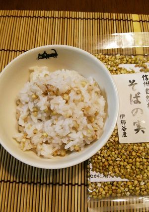 そば飯…蕎麦の実ご飯♪炊飯器・簡単！-レシピのメイン写真