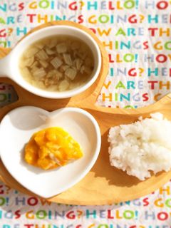 離乳食 中期【かぼちゃのクリーム煮】-レシピのメイン写真