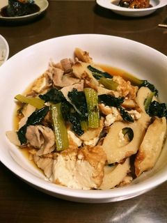 小松菜と厚揚げの煮物-レシピのメイン写真