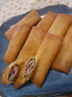 ハムとチーズと大葉の春巻き-レシピのメイン写真