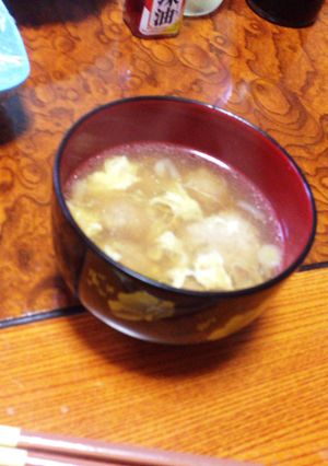 餃子のタネで絶品！白だしスープ★-レシピのメイン写真