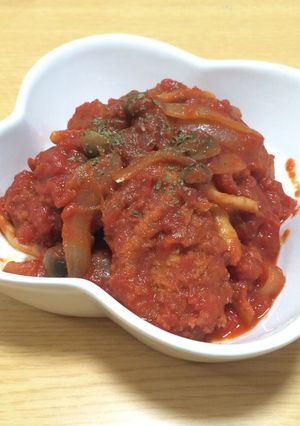 一口カツのトマト煮-レシピのメイン写真