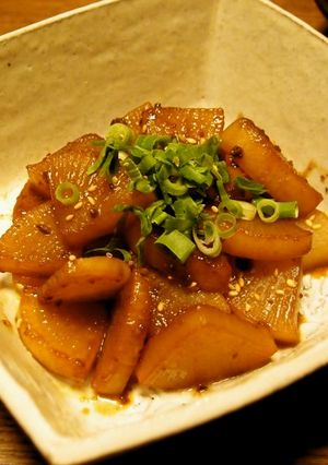 大根の甘辛炒め煮・黒味噌風味-レシピのメイン写真
