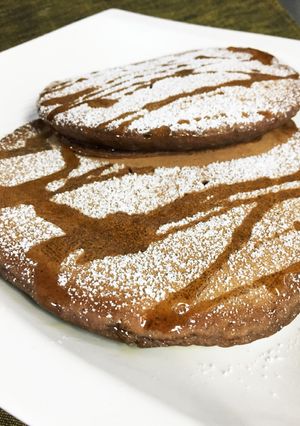 小麦粉!もちもちチョコバナナ!パンケーキ-レシピのメイン写真