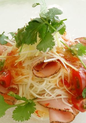 パクチーが美味しい　アジアンそうめん-レシピのメイン写真