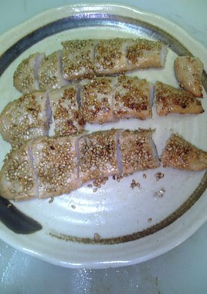 ササミの醤油焼き-レシピのメイン写真