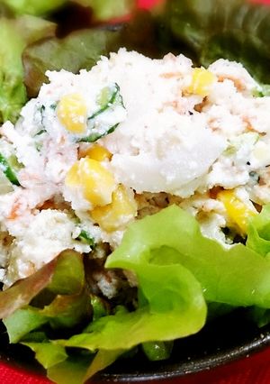 無塩料理☆おからポテトサラダ☆豆腐マヨで-レシピのメイン写真